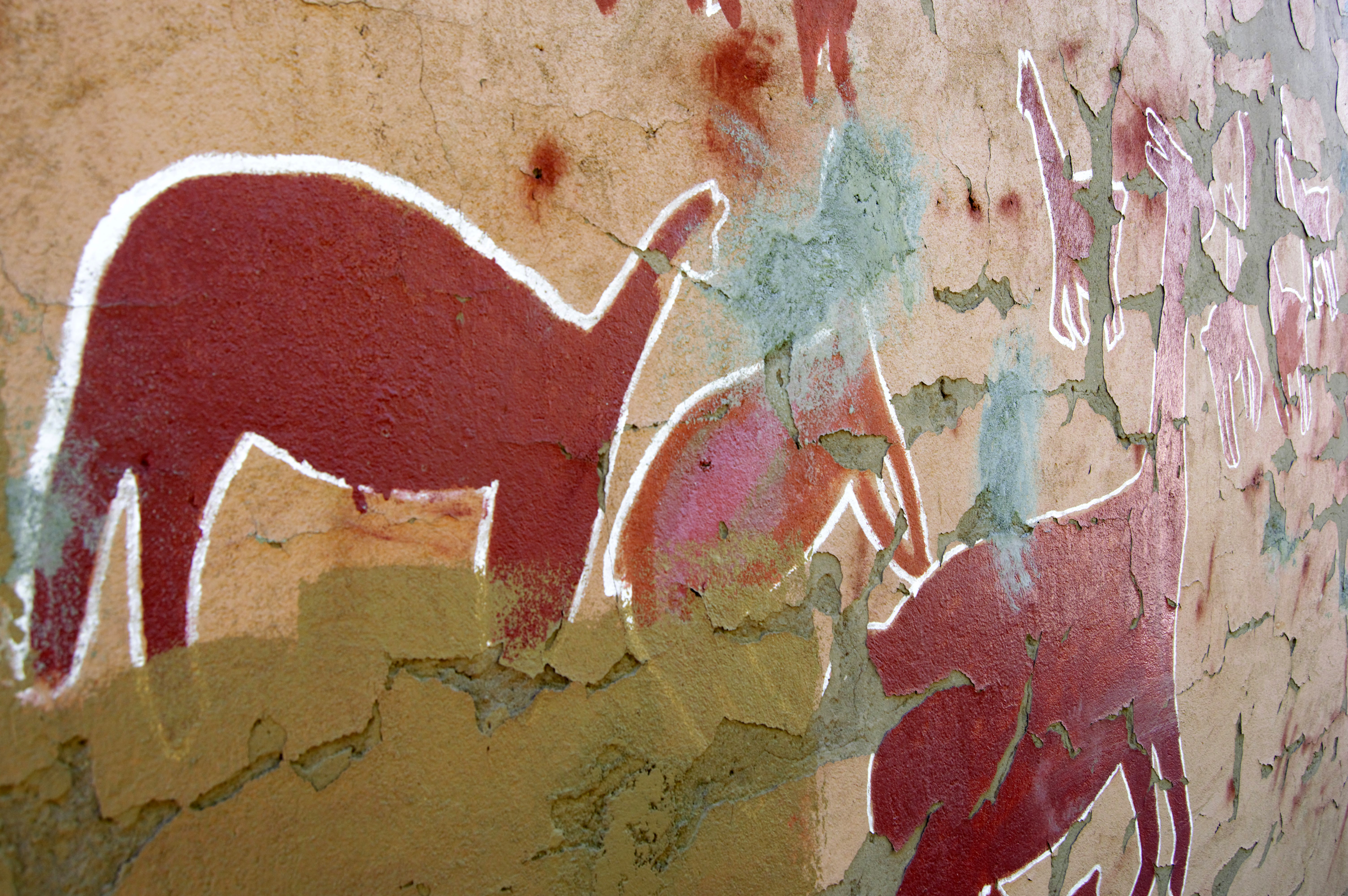 photo of wall painting in Chile taken by a Northeastern Student during a Dialogue of Civilizations program