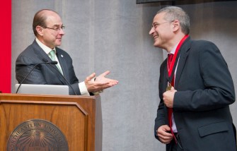 President Aoun with Alessandro Vespignani