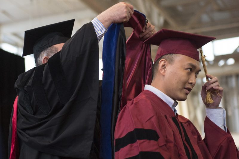 Most-ever students receive doctorates at hooding ceremony - News