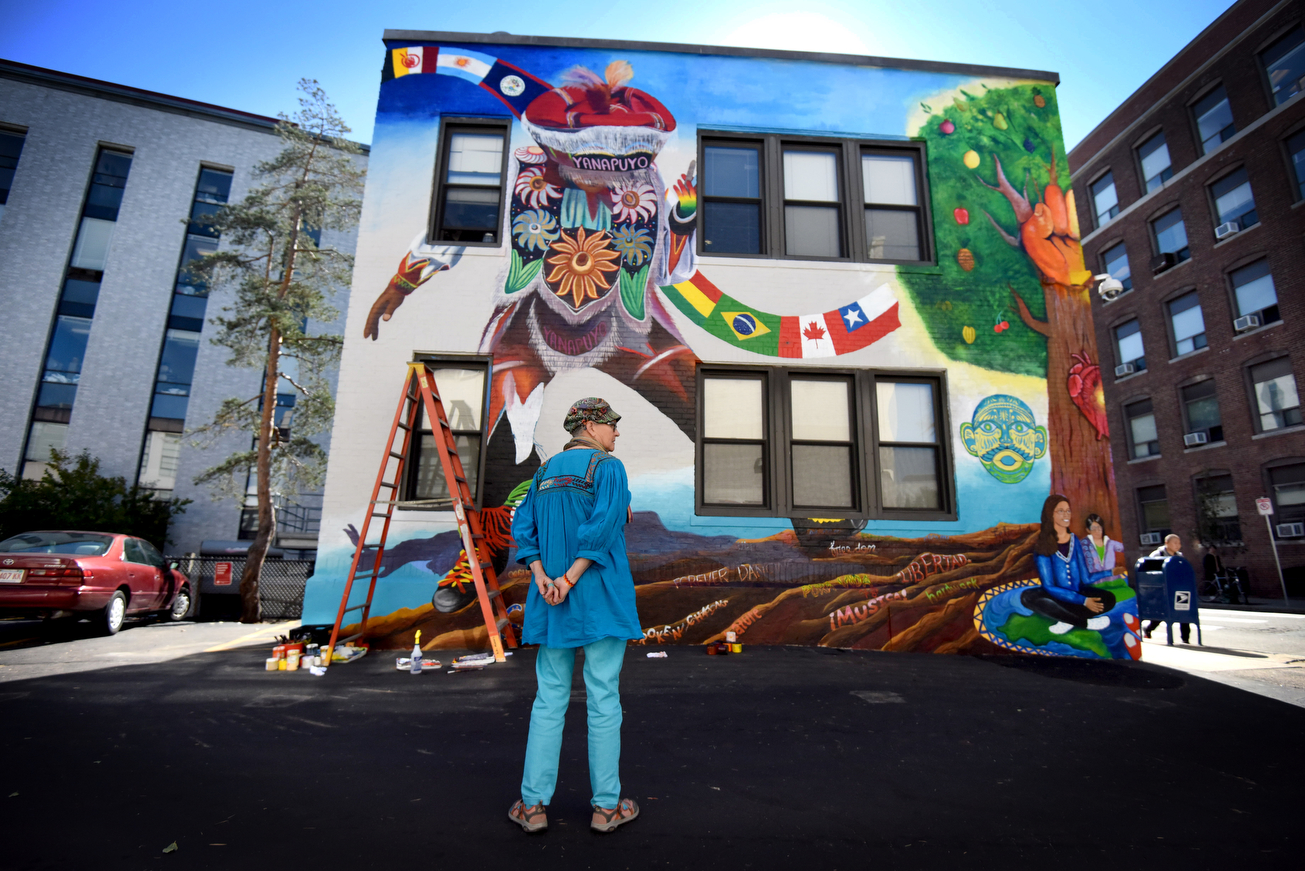 New campus mural celebrates community - News @ Northeastern - News