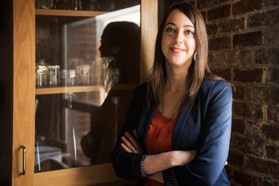 While many researchers and scholars examine trauma at the community or individual level, Rebecca Shansky investigates it a single neuron at a time. Photo by Adam Glanzman/Northeastern University.