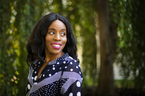 Benita Bamgbade, assistant professor in the Bouvé College of Health Sciences, joined Northeastern's faculty this fall. <i>Photo by Adam Glanzman/Northeastern University</i>