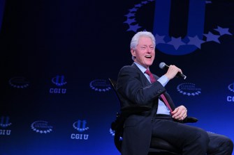 President Bill Clinton speaks at CGI U