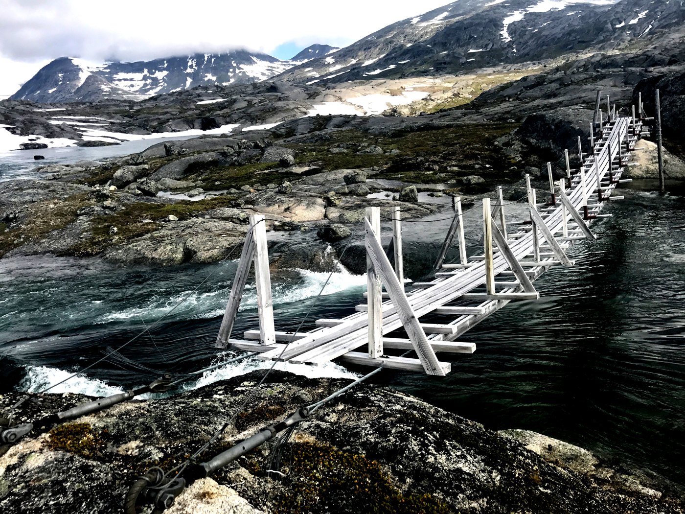 A bridge in the arctic during the Scandinavian Climate Run