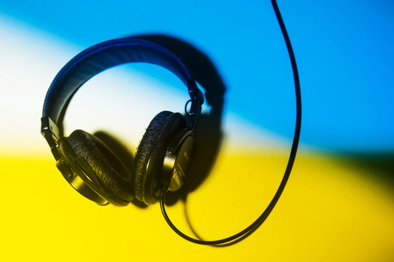 Stock photo of headphones. Photo by Adam Glanzman/Northeastern University