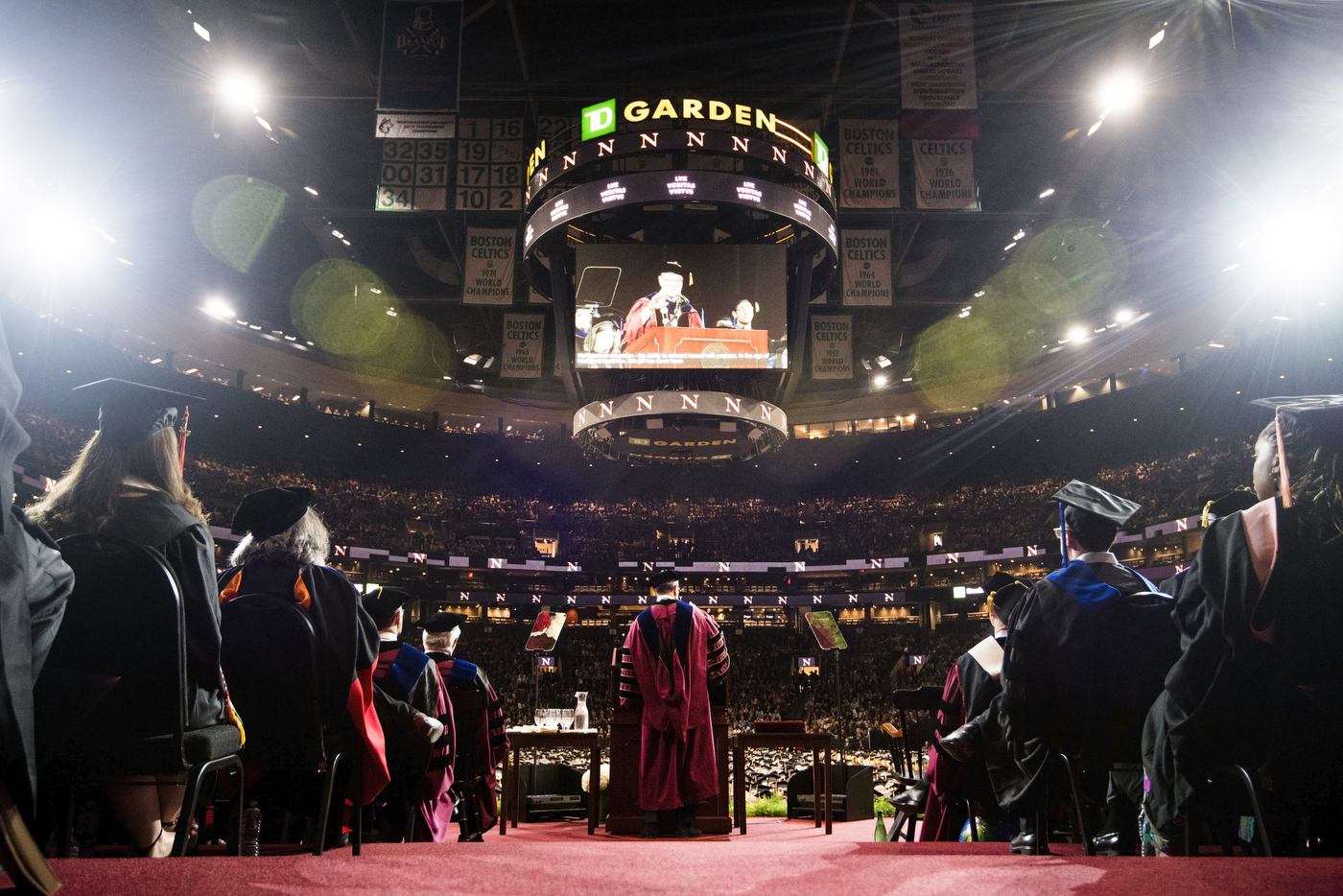 More than 4,000 students received diplomas at Commencement, which was held at TD Garden in Boston.
