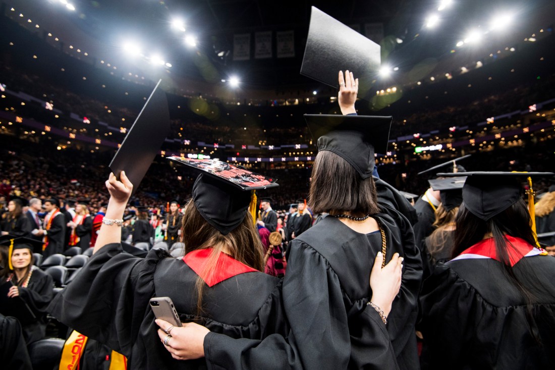 More than 4,000 students received diplomas at Commencement, which was held at TD Garden in Boston.