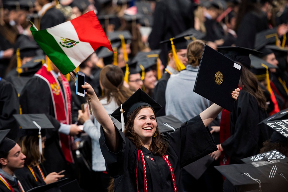 More than 4,000 students received diplomas at Commencement, which was held at TD Garden in Boston.