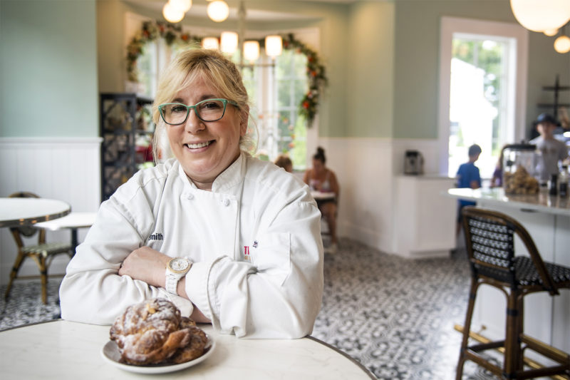 Amie Smith graduated from Northeastern in 1987 with a double major in journalism and speech communication and spent 20 years building a name for herself in corporate marketing and communications. Then she decided to open a bakery. Photo by Ruby Wallau/Northeastern University