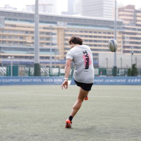To help him get the word out, Jason Yau works with several prominent Hong Kong athletes, including Russell Webb, who plays professional rugby. Photo courtesy of Zyphr