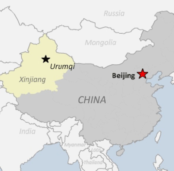 Urumqi map