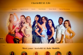 People who knew that the models in ad campaigns such as the Aerie Real campaign had been told in advance that their images wouldn’t be airbrushed, and nevertheless agreed to be photographed, felt better about their own bodies in return, according to new research by Rachel Rodgers. Aerie company stock on Sept. 11, 2019. Photo by Matthew Modoono/Northeastern University
