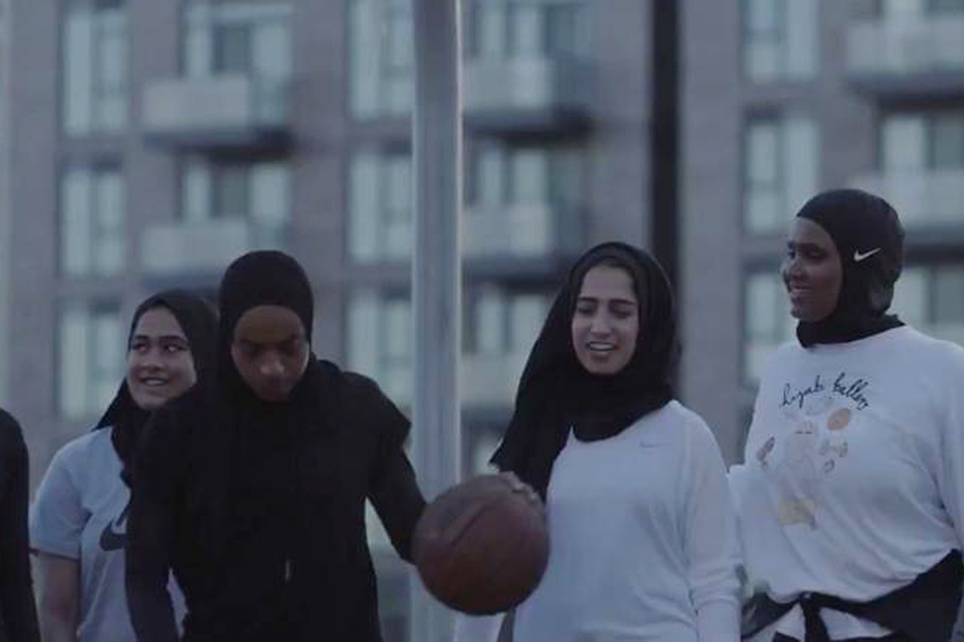 The Toronto Raptors have formed a partnership with Nike to offer team-branded hijabs, which are head coverings worn by some Muslim women. Liz Bucar, a professor of religion at Northeastern who teaches a course on the politics of the veil, says that the new hijabs could help to increase the participation of Muslim women in sports. Photo via Twitter/Toronto Raptors