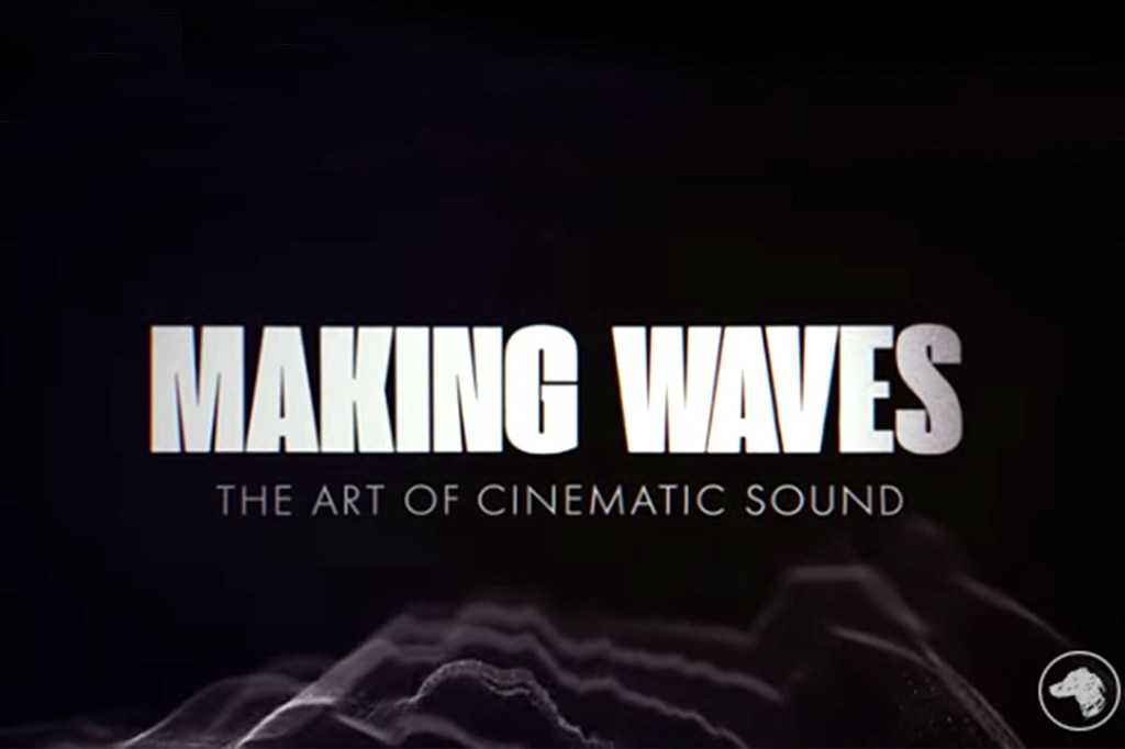 A screen shot of the Making Waves title page
