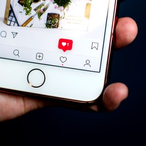 An instagram screen on a phone