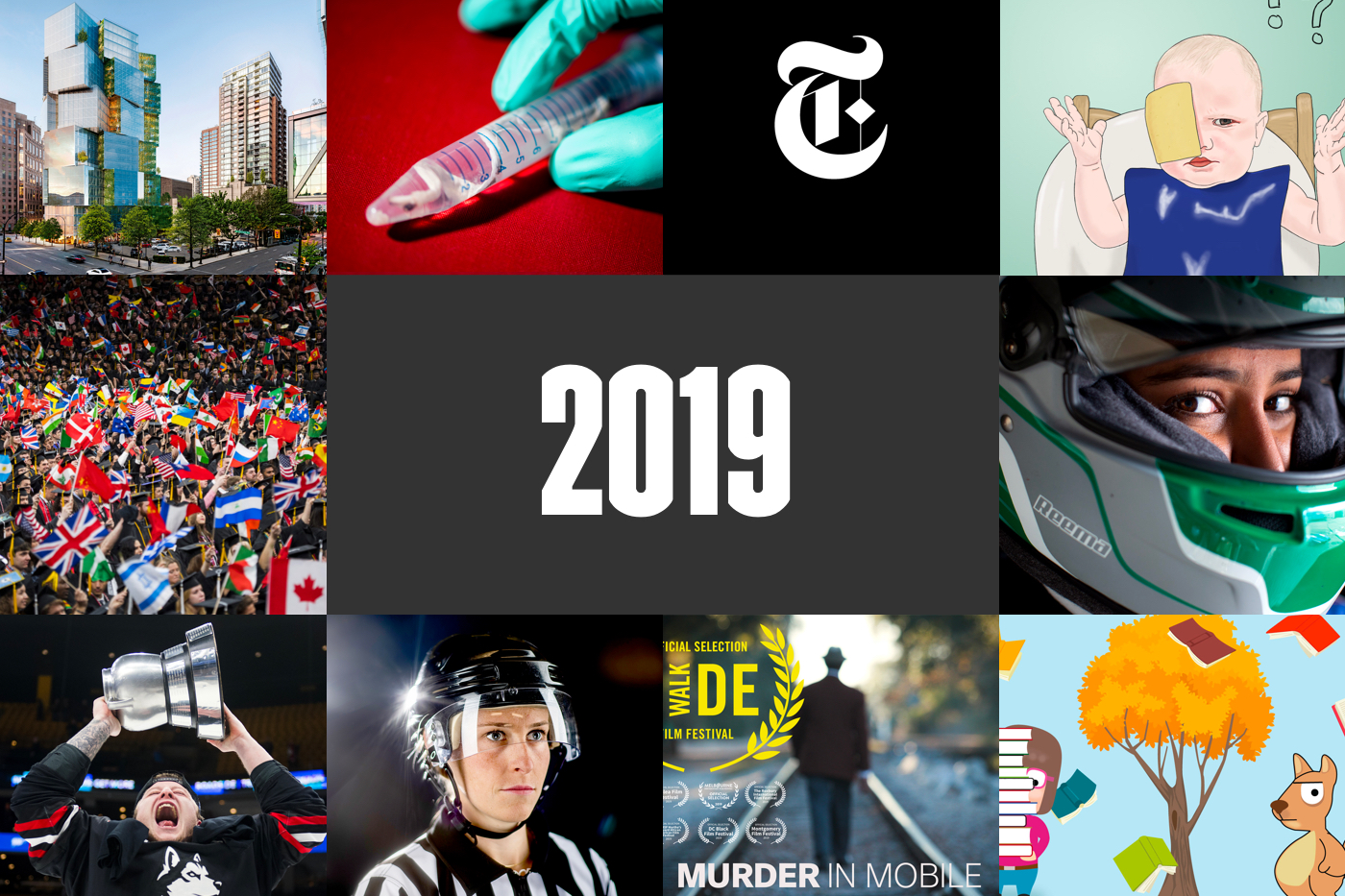Photo collage of 2019's top stories
