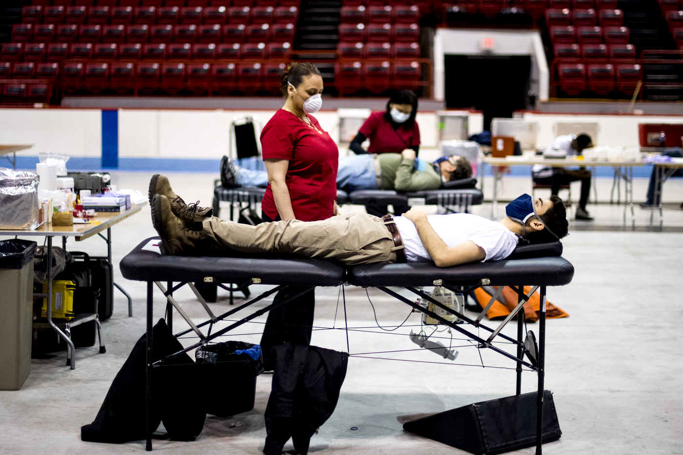 COVID-19 has shut down many blood drives. Northeastern came to rescue this one.