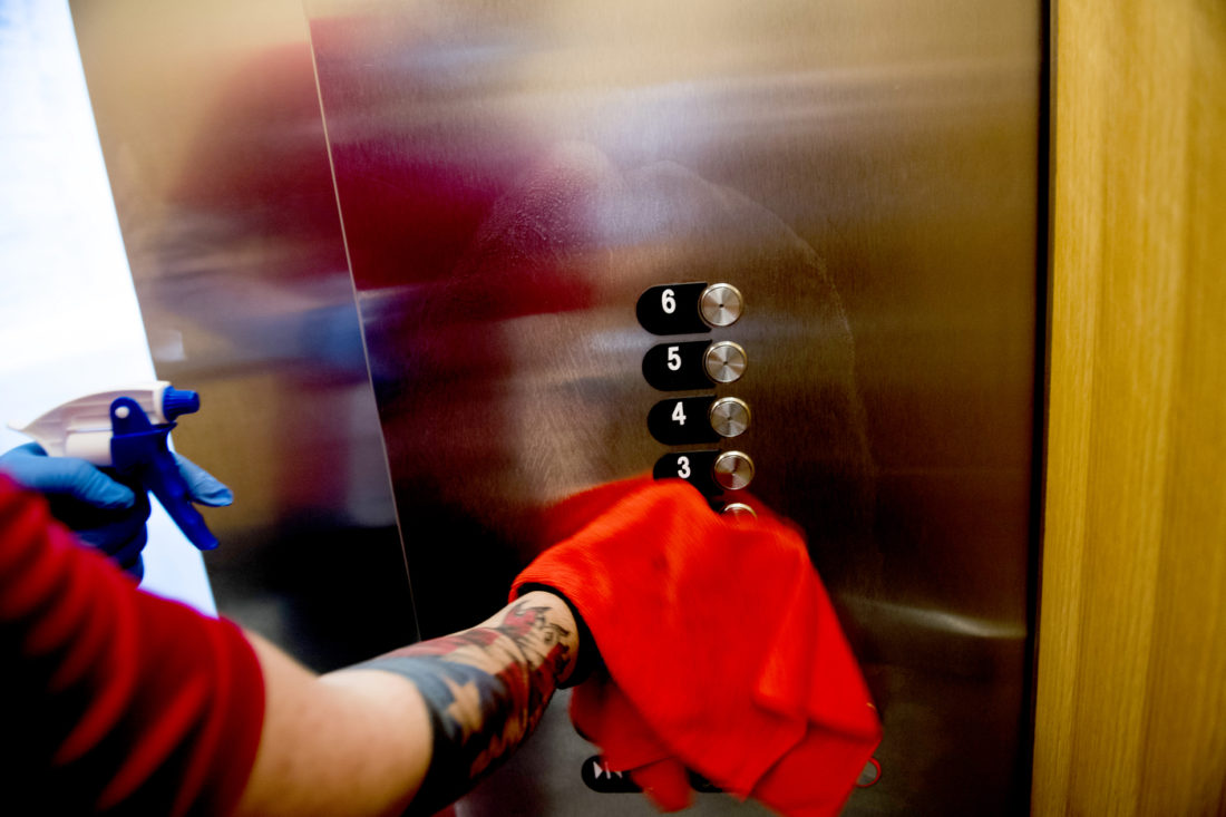 Meet the small army of cleaners who are keeping Northeastern safe