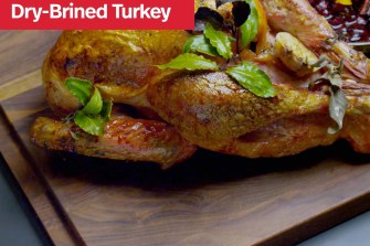 A dry-brined turkey