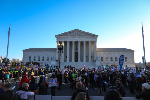  With a series of so-called “trigger laws” on the books in 21 states and elected officials hostile to abortion in charge of five more, half the country stands to lose access to abortion if the U.S. Supreme Court overturns Roe v. Wade. Photo by Yasin Ozturk/Anadolu Agency via Getty Images