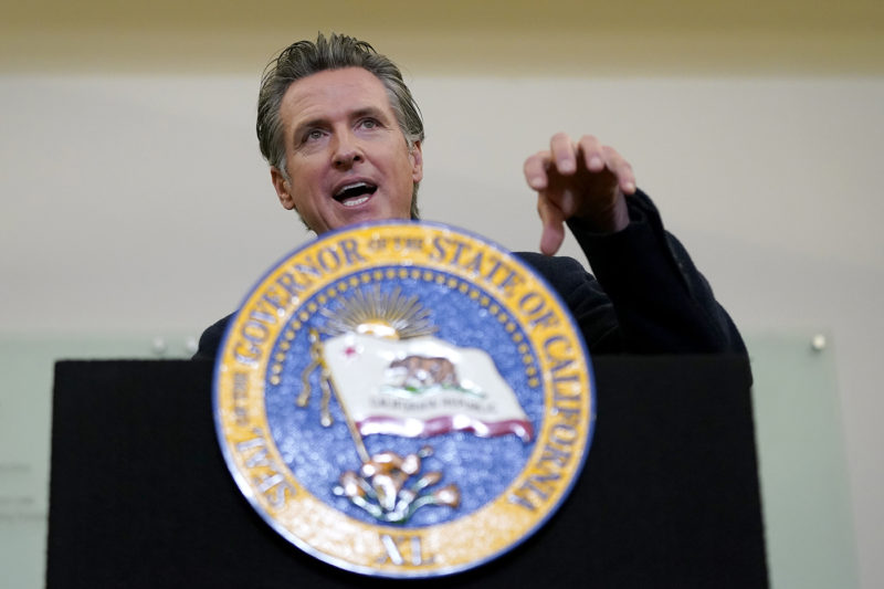 California Gov. Gavin Newsom. AP Photo/Jeff Chiu