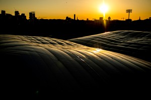 The Carter Playground bubble deflates.