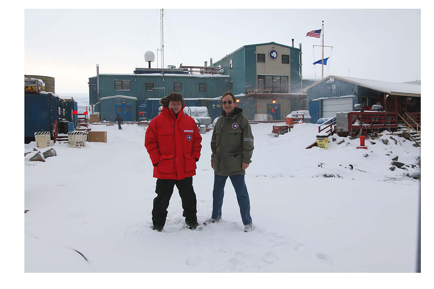 Corey Allard and Professor Bill Detrich in Antarctica. 