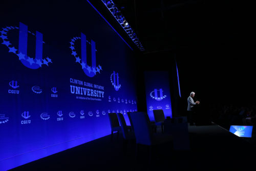 CGI U 2017 formally kicks off tonight with the opening plenary, featuring former U.S. President Bill Clinton, Chelsea Clinton, President Aoun, and others.
Photo credit: Paul Morse / Clinton Global Initiative