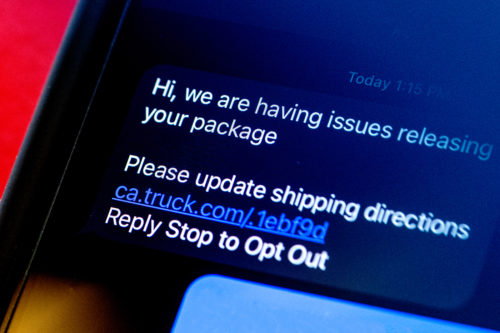 Be on the lookout for unexpected shipping notifications, says computer science professor Engin Kirda. Scammers are betting on an increase in holiday shopping to take advantage of people with fake delivery updates. Photo by Matthew Modoono/Northeastern University