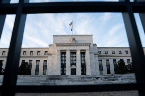 The U.S. Federal Reserve building in Washington, D.C., the United States. U.S. Federal Reserve Chairman Jerome Powell on Wednesday reaffirmed the central bank's plan to raise interest rates in the upcoming policy meeting, noting that he is inclined to support a 25-basis-point rate hike. Photo by Liu Jie/Xinhua via Getty Images