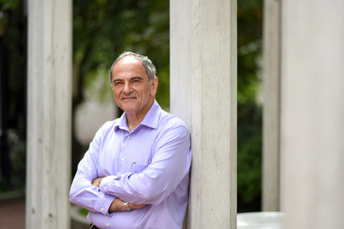 09/08/15 - BOSTON, MA. -  Diomedes Logothetis is a the new professor and chair, Department of Pharmaceutical Sciences. His research focuses on elucidating intracellular as well as cell-to-cell signaling mechanisms. Photo by: Matthew Modoono/Northeastern University