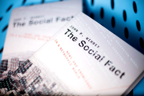 In his new book, The Social Fact: News and Knowledge in a Networked World, Northeastern professor John Wihbey argues that journalism has to adapt to our digitally networked, socially connected world in a significant new way, which it has so far been slow to do. Photo by Matthew Modoono/Northeastern University