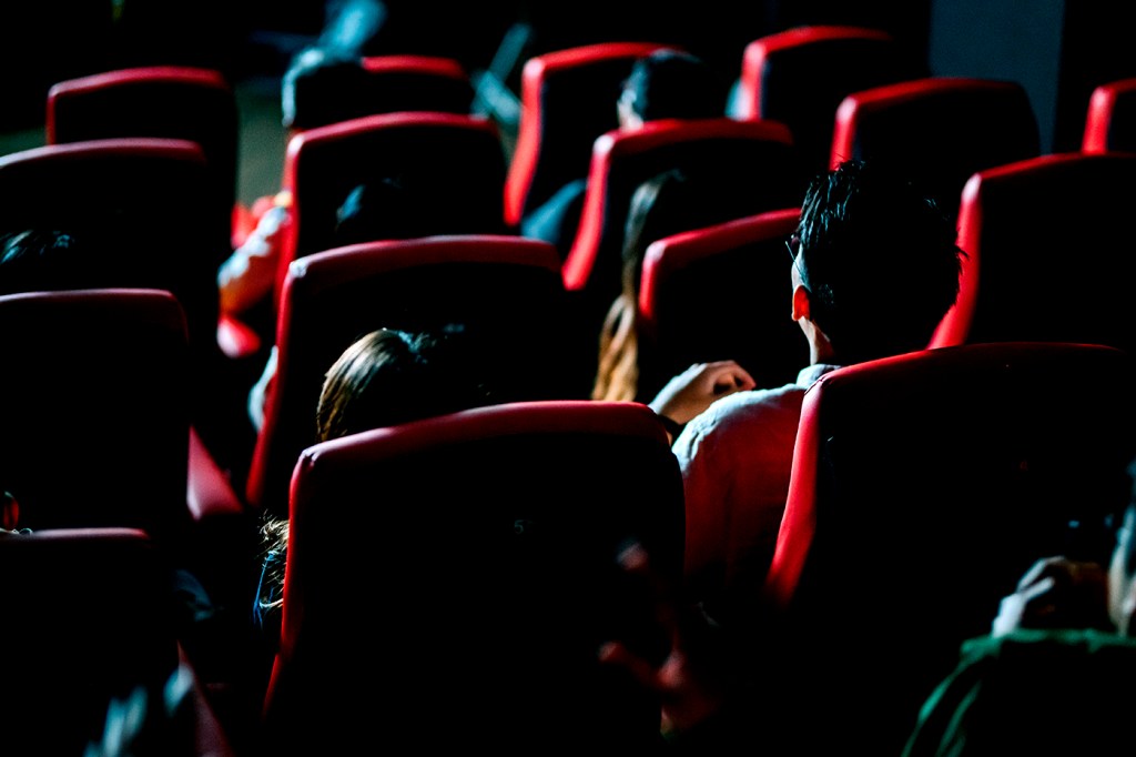 red seats in a movie theater