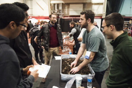 On Thursday night, IDEA, the student-run venture accelerator, will present NEXPO, its annual venture showcase event. This year marks the first time NEXPO will be held in ISEC. <i>Photo by Adam Glanzman/Northeastern University</i>
