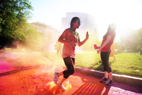 06/04/15 - BOSTON, MA. - Scenes during the 5k Color Run held at Northeastern University on June 4, 2015. Staff Photo: Matthew Modoono/Northeastern University