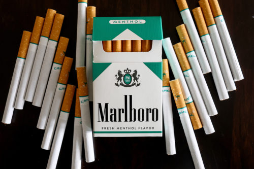 Eighty-five percent of Black smokers prefer menthol cigarettes as a result of years of targeted marketing from the tobacco industry. Photo by Mario Tama/Getty Images