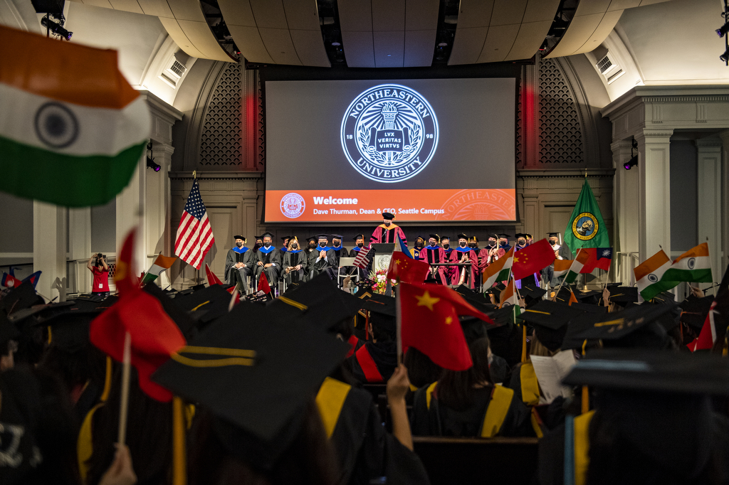 Northeastern graduates in Seattle urged to embrace ‘new possibilities’ as they take next steps