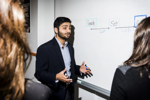 The IP CO-LAB works closely with IDEA and other Mosaic organizations in the university's entrepreneurship community. <i>Photo by Adam Glanzman/Northeastern University</i>