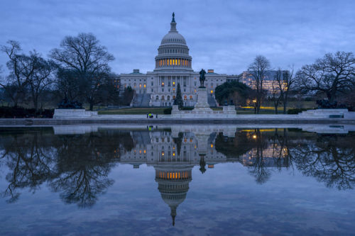 The Capitol is seen under early morning skies in Washington on Thursday, Dec. 20, 2018. (AP Photo/J. Scott Applewhite)