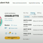 A screenshot of the Northeastern Student Hub