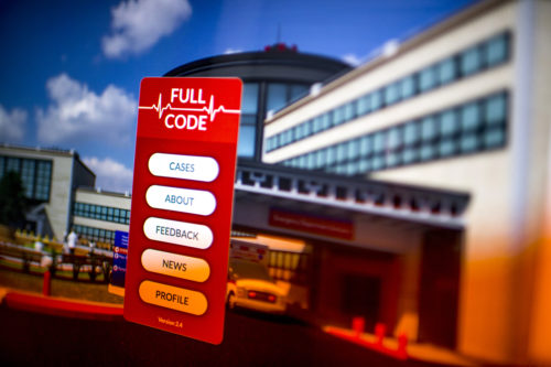 Full Code, developed by Michael McLinn, a 2003 graduate of Northeastern, is an online application that gives medical professionals access to a simulated emergency room in a virtual hospital. Photo by Matthew Modoono/Northeastern University