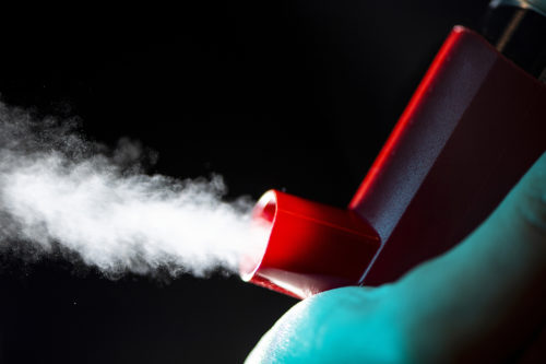 What if you could get vaccinated against the virus that causes COVID-19 with an inhaler instead of a needle? That’s the premise behind new research by Northeastern’s Paul Whitford. Photo Illustration by Alyssa Stone/Northeastern University