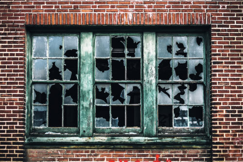 Northeastern researchers say they have debunked the “broken windows theory,” which posits that visible signs of crime, anti-social behavior, and civil disorder create an  environment that encourages further crime and disorder. Photo by iStock. 