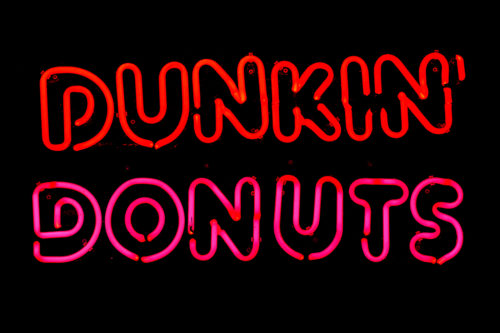 This weekend, Dunkin’ Donuts announced it was trimming down—dropping the “Donuts” and going by, simply, “Dunkin’.” Photo via Flickr. 