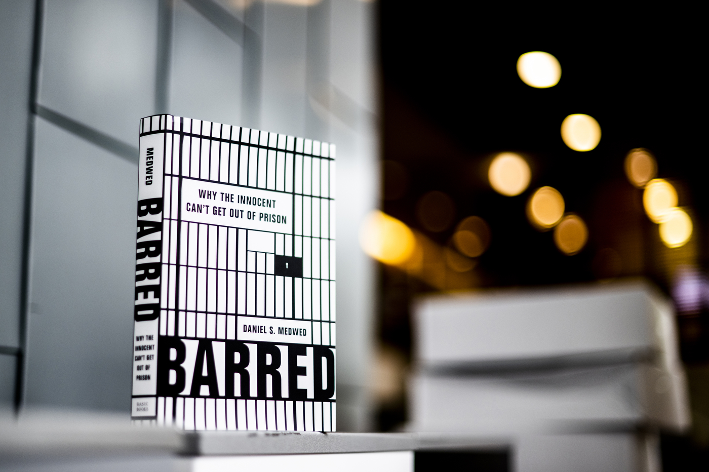 A book titled 'Barred: Why the Innocent Can't Get Out of Prison' is about how technicalities keep people in prison.