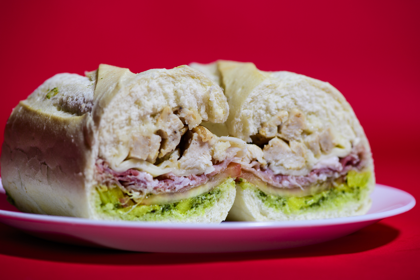 sandwich on a plate