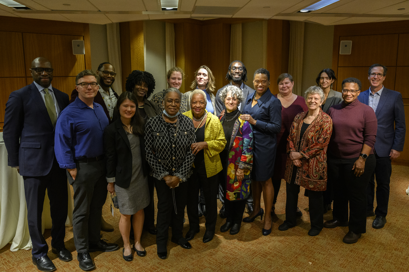 The staff of the Civil Rights and Restorative justice project pose for a photo