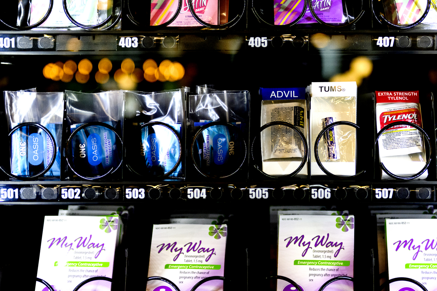 products in wellness vending machine