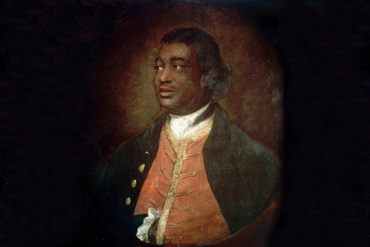 painted portrait of 18th century black man