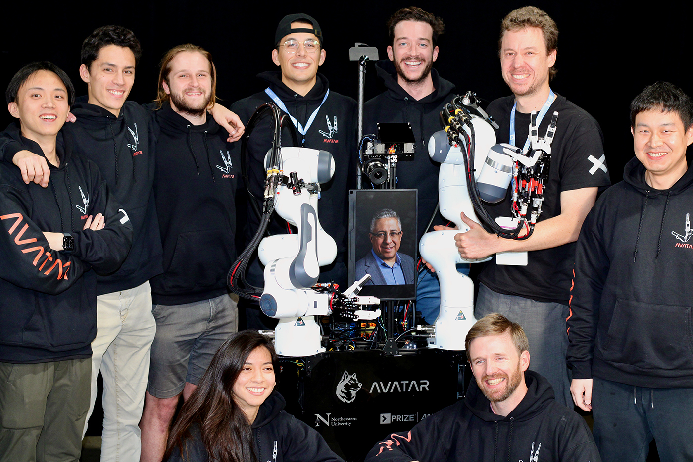 A group photo of the Northeastern Robotics team